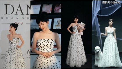 田朴珺赫本造型美出圈，56cm纤腰绝了